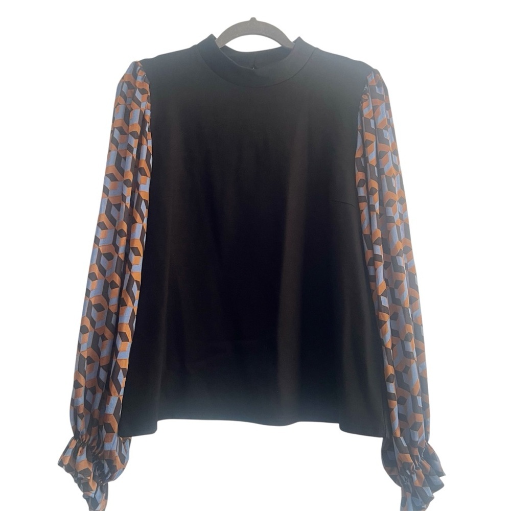 Saint + Sofia Long Sleeve Turtle Neck Top Blouse Size‎ 10